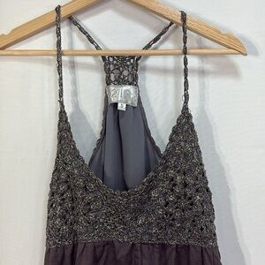 🪶 213 dark gray and silver sundress style md-300